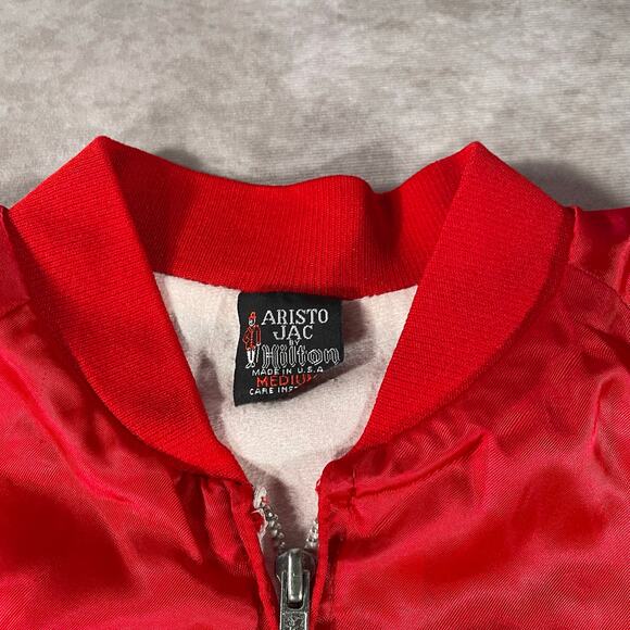Eddy & The Eagles Soarin' in the USA '86 Tour Red Satin Jacket - Picture 3 of 7